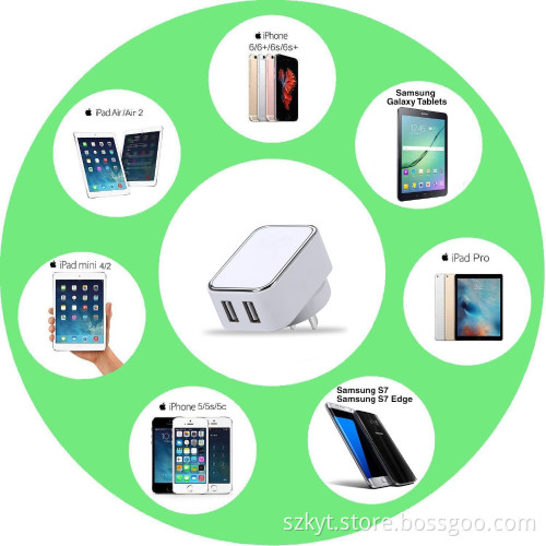 5V 4A mobile phone usb charger for huawei smart phone, TUV CB CE dual usb wall charger, portable phone charger for iphone 6s